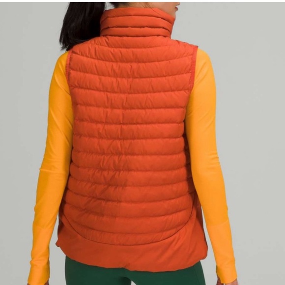 Lululemon canyon orange lightweight relaxed fit down vest size 6 - Picture 6 of 15